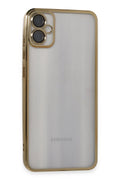 Mey İthalat® Samsung Galaxy A05 Kılıf Lensli Silikon - Gold