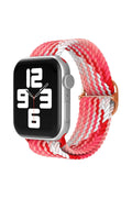 Mey İthalat® Watch 38mm Star Kordon - Pembe-Kırmızı