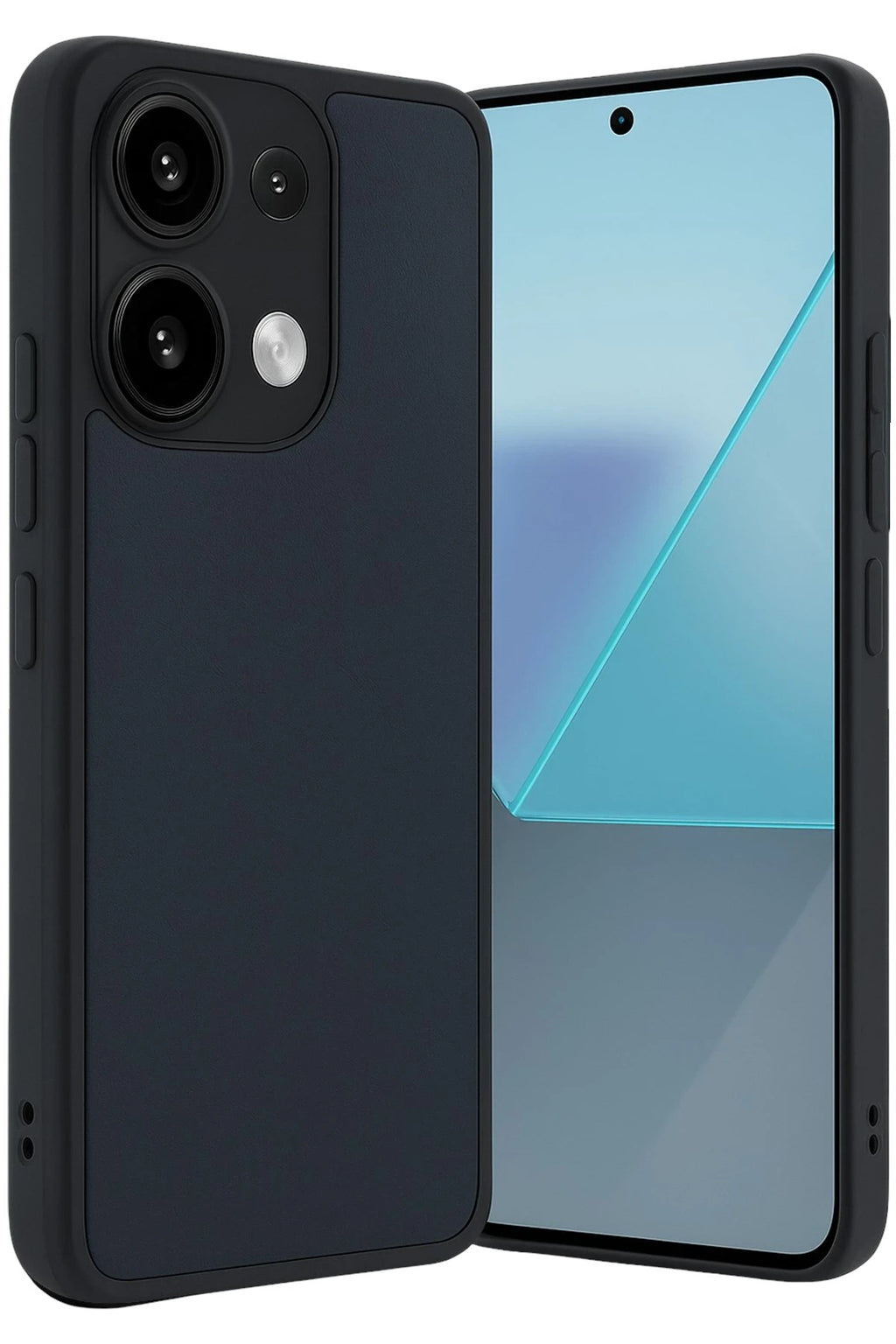 Mey İthalat® Redmi Note 13 Pro 4G Kılıf Aras Deri Kapak - Lacivert