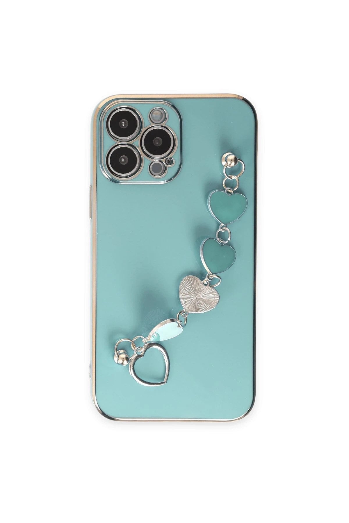 Mey İthalat® iPhone 14 Pro Kılıf Esila Silikon - Su Yeşili