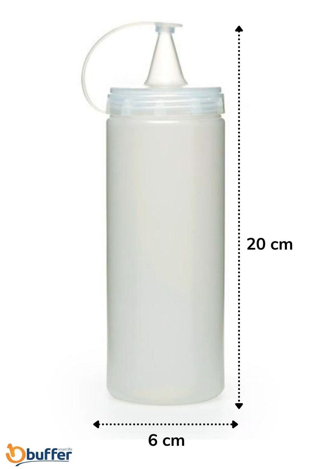 Şeffaf Kapaklı Sızdırmaz Yağlık Sosluk Şişesi Plastik Yağdanlık 400 ml AP-9028