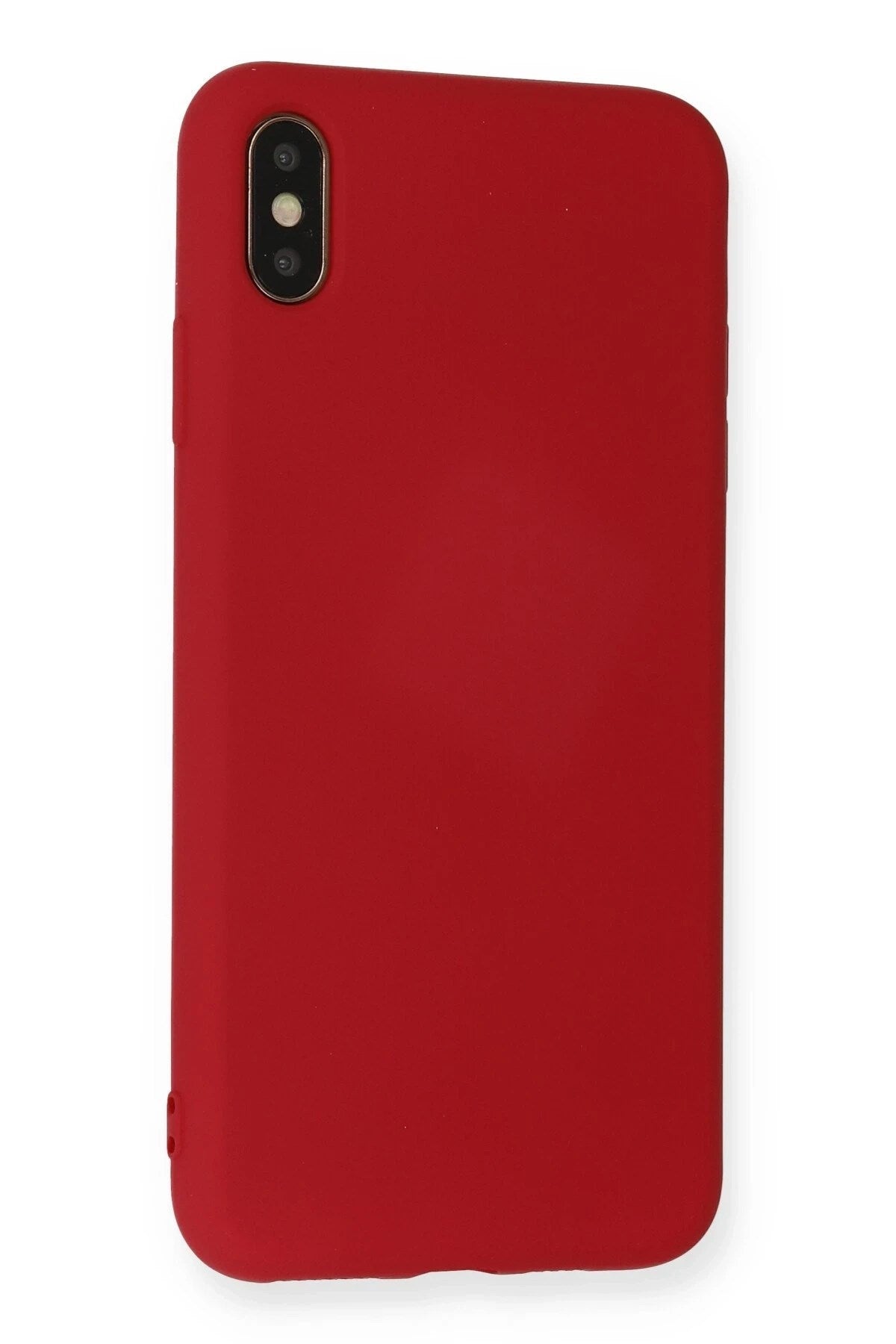 Mey İthalat® iPhone XS Max Kılıf Nano içi Kadife Silikon - Kırmızı