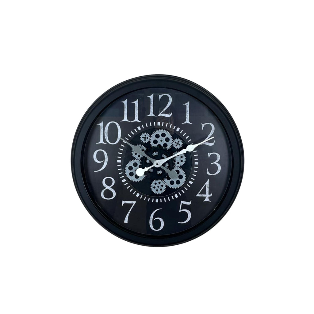 Heritage Black 60 Cm Çarklı Duvar Saati
