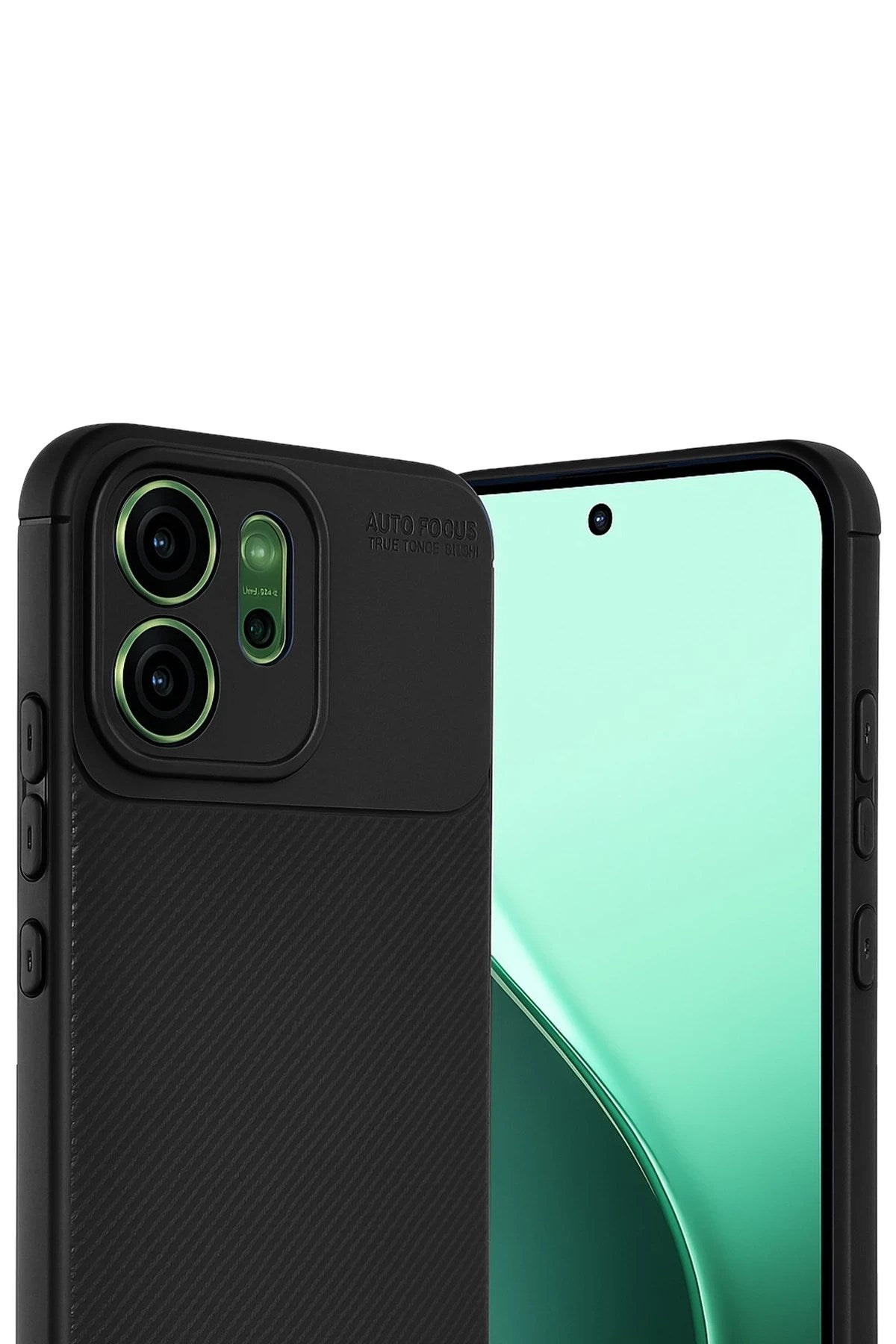 Mey İthalat® Reno 14F Auto Focus Karbon Kapak - Siyah