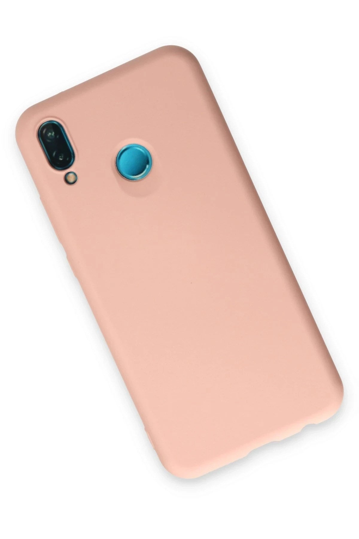 Mey İthalat® Huawei P20 Lite Kılıf Nano içi Kadife Silikon - Pudra