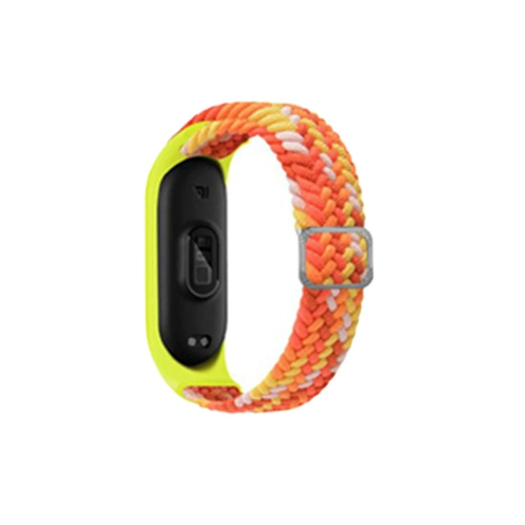 Mey İthalat® Mi Band 4 Star Kordon - Turuncu-Sarı