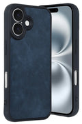 Mey İthalat® iPhone 16 Kılıf Aras Deri Kapak - Lacivert
