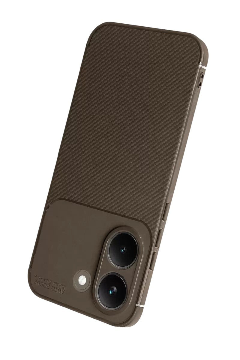 Mey İthalat® Poco X8 Pro Auto Focus Karbon Kapak - Kahverengi