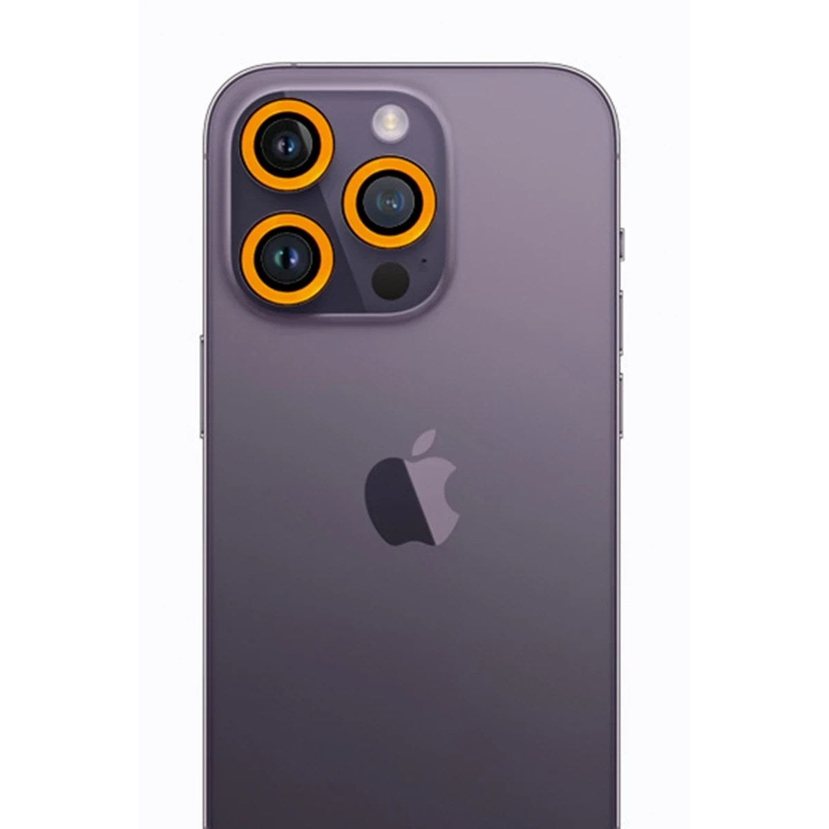 Mey İthalat® iPhone 12 Pro Max Neon Fosforlu Kamera Lens - Sarı