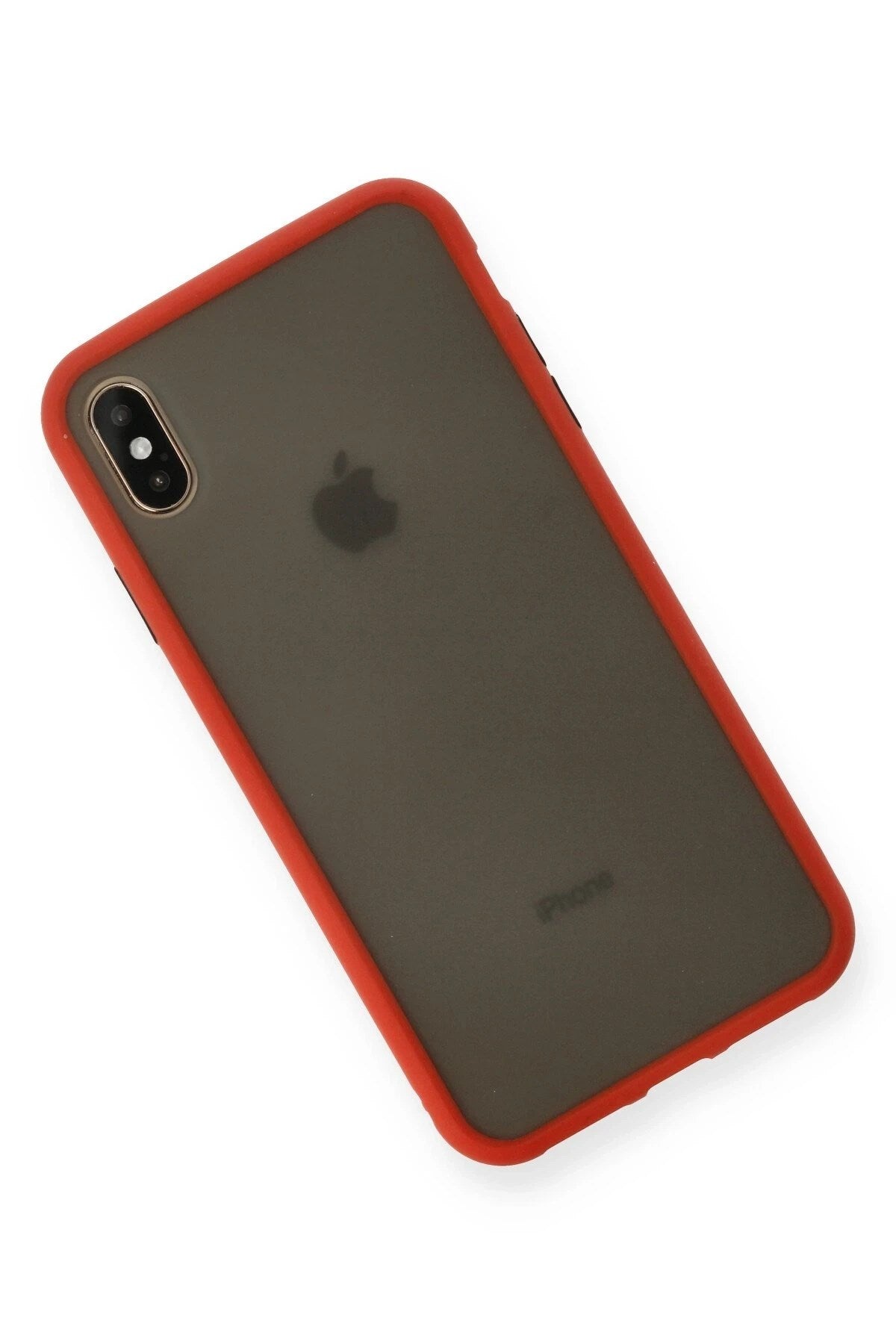 Mey İthalat® iPhone XS Max Kılıf Montreal Silikon Kapak - Kırmızı