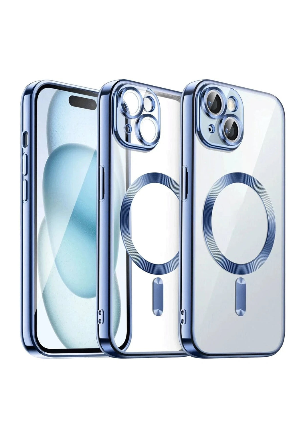 Mey İthalat® iPhone 13 Kılıf Kross Magneticsafe Kapak - Sierra Blue