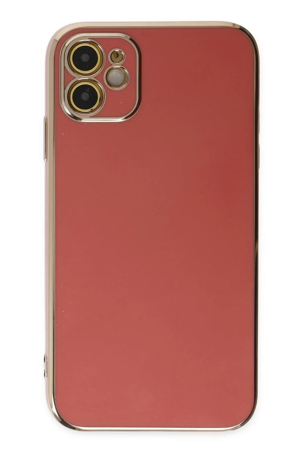 Mey İthalat® iPhone 12 Kılıf Volet Silikon - Kırmızı