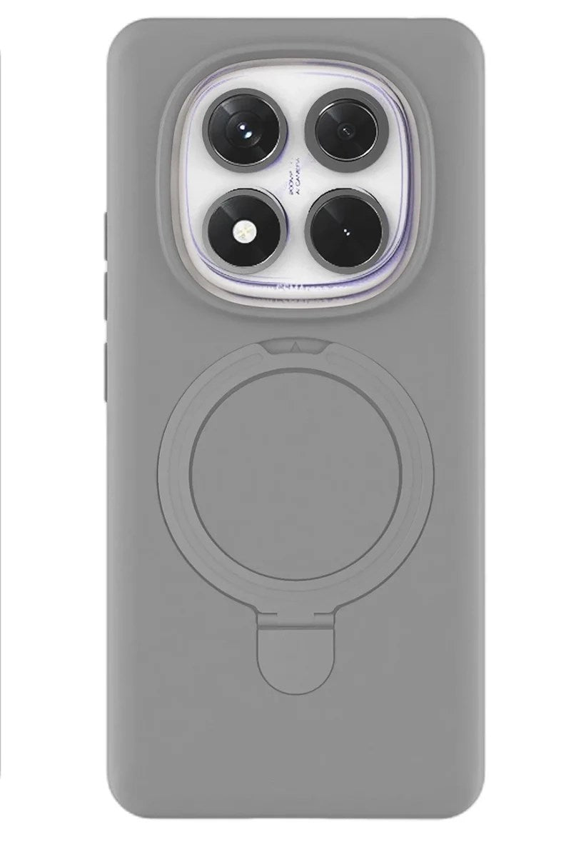 Mey İthalat® Redmi Note 14 Pro 4G Regal Magsafe Standlı Kapak - Titan Gri