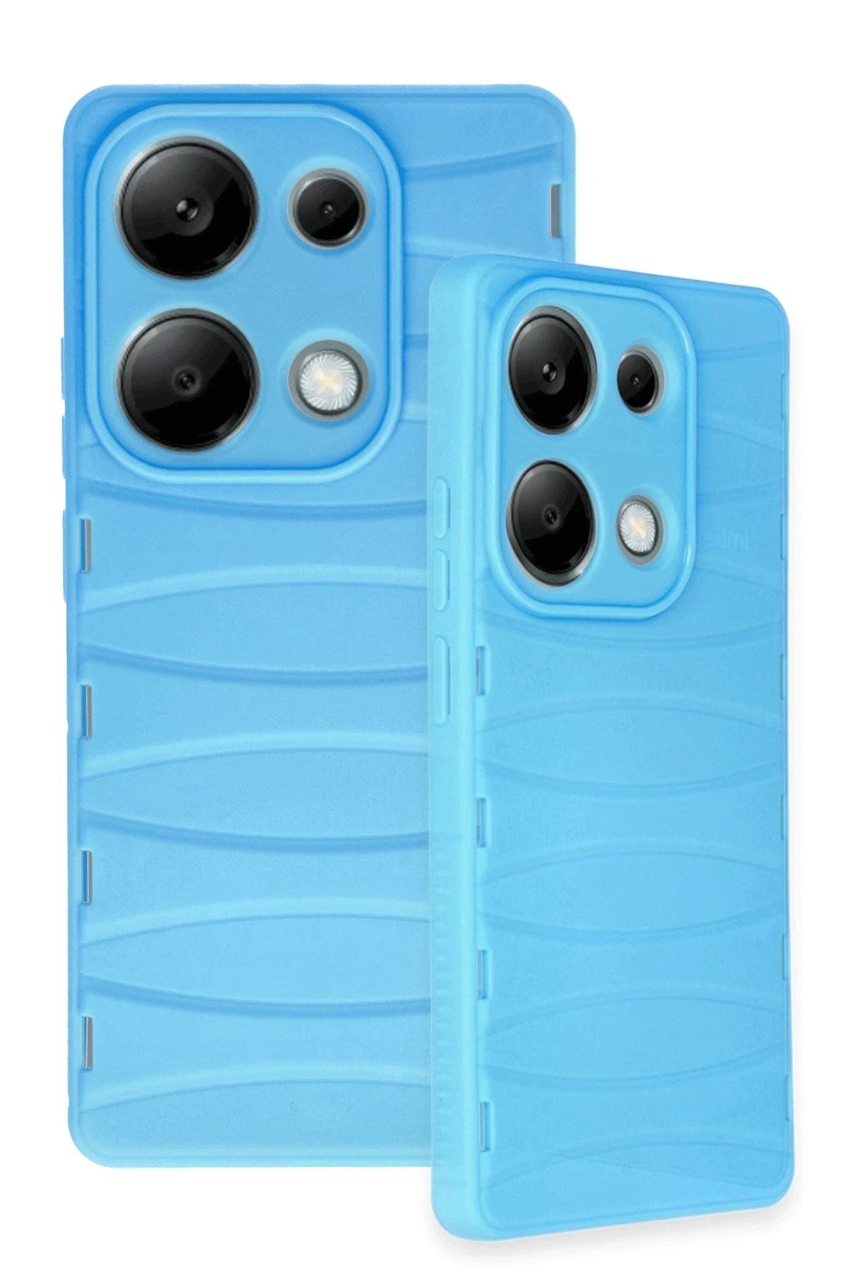 Mey İthalat® Redmi Note 13 Pro 4G Kılıf Bibercas Silikon Kapak - Mavi