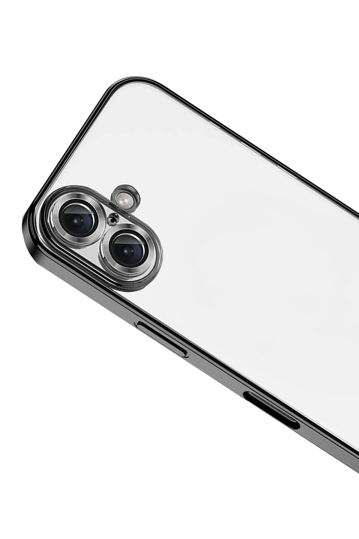 Mey İthalat® iPhone 17 Lensli Silikon - Siyah