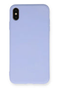 Mey İthalat® iPhone X Kılıf Nano içi Kadife Silikon - Lila