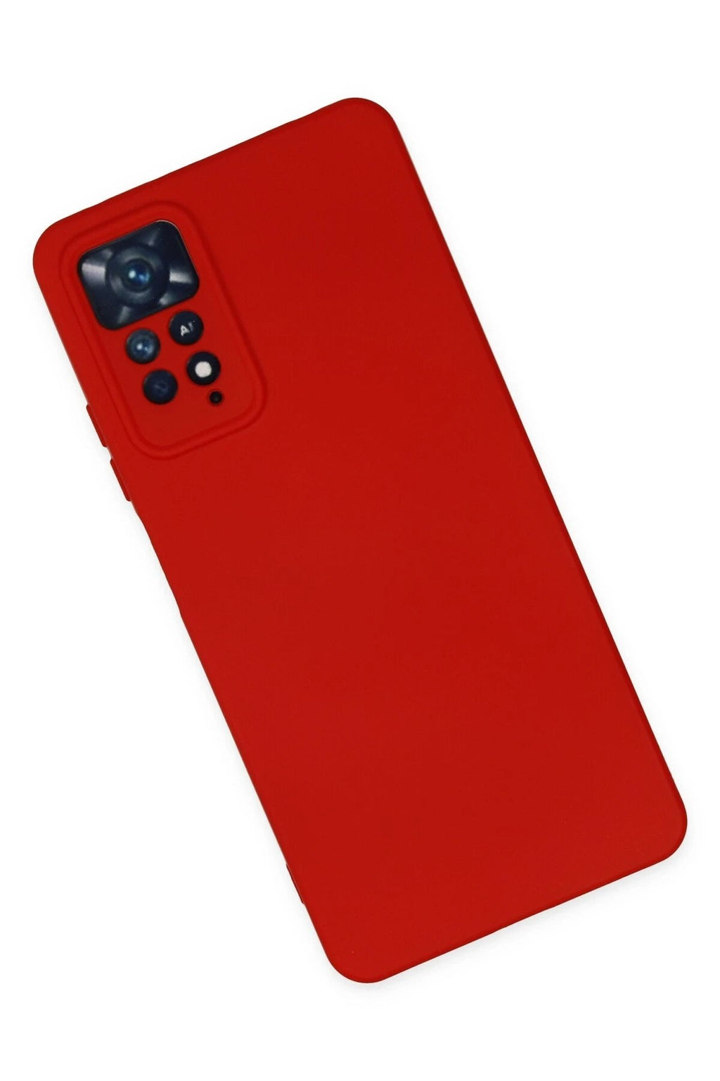 Mey İthalat® Redmi Note 11 Pro Kılıf Nano içi Kadife Silikon - Kırmızı