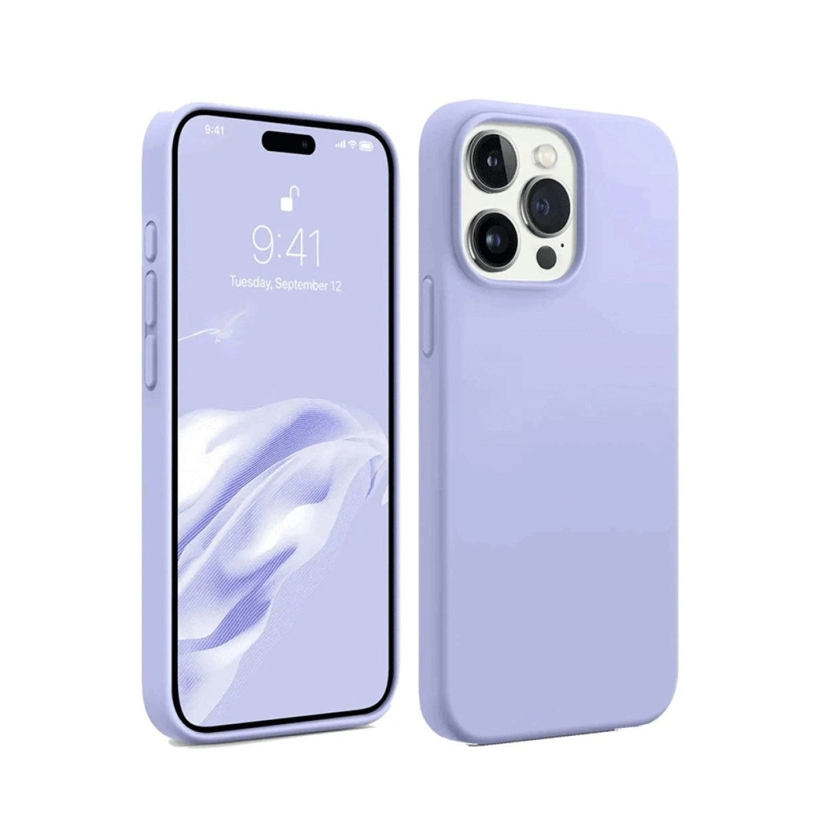 Mey İthalat® iPhone 15 Pro Max Kılıf First Silikon - Lila