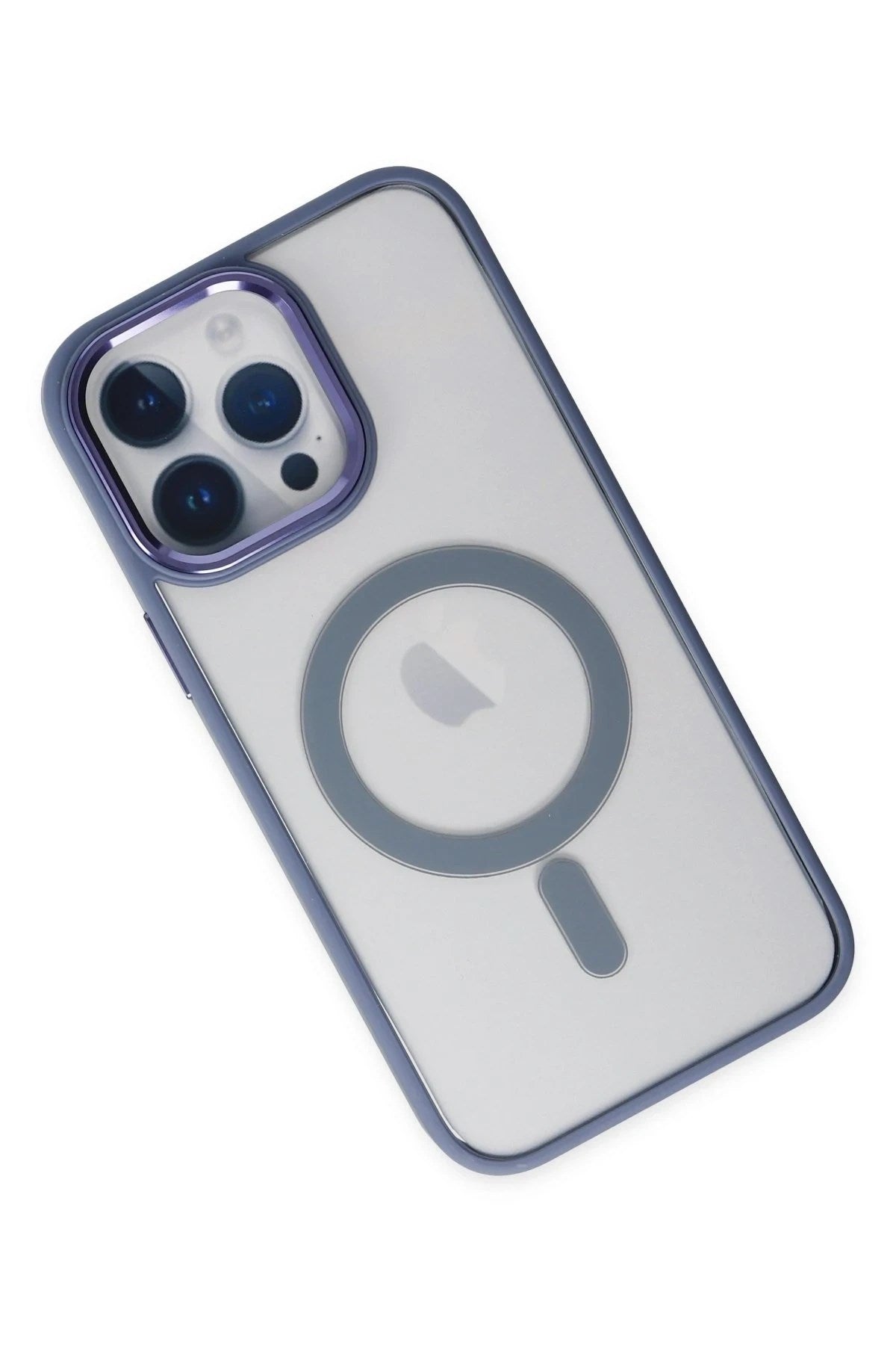 Mey İthalat® iPhone 14 Pro Max Kılıf Room Magneticsafe Silikon - Sierra Blue