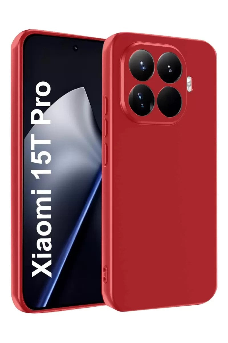 Mey İthalat® Mi 15T Pro First Silikon - Kırmızı