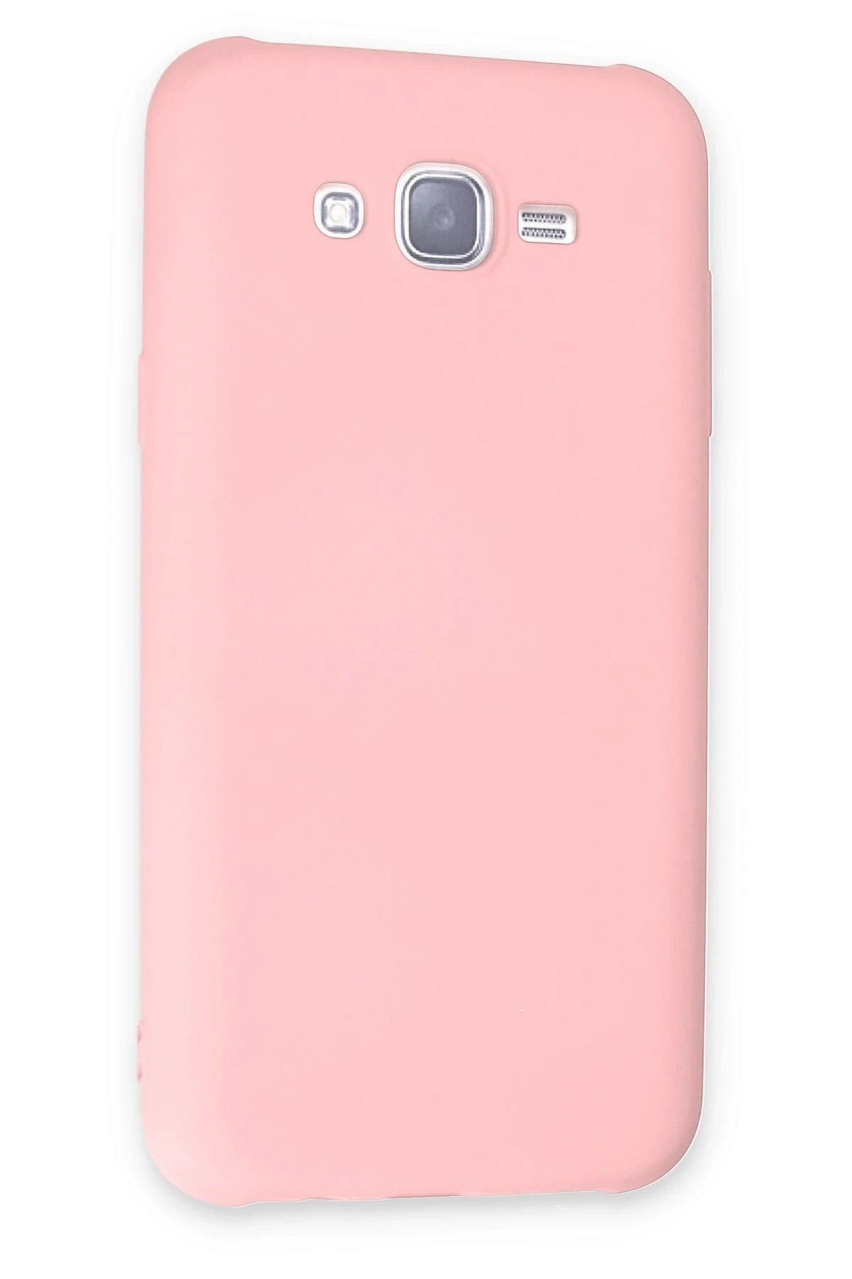 Mey İthalat® Samsung Galaxy J7 Kılıf Nano içi Kadife Silikon - Pudra