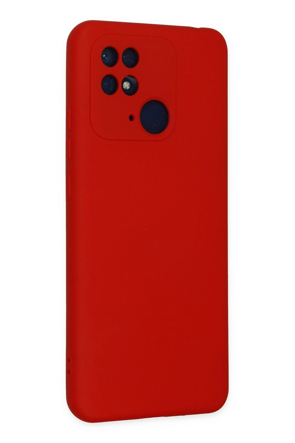 Mey İthalat® Redmi 10C Kılıf Nano içi Kadife Silikon - Kırmızı