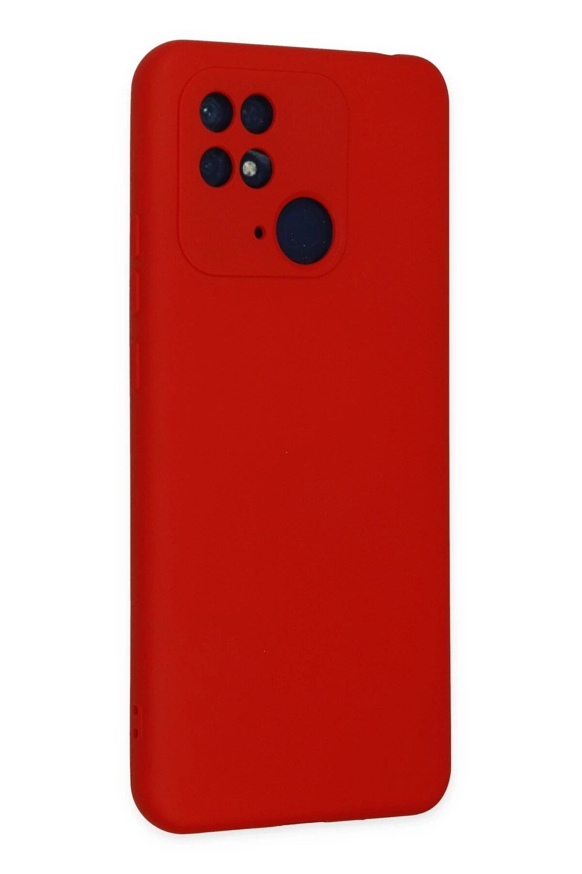 Mey İthalat® Redmi 10C Kılıf Nano içi Kadife Silikon - Kırmızı