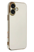 Mey İthalat® iPhone 16 Kılıf Volet Silikon - Beyaz