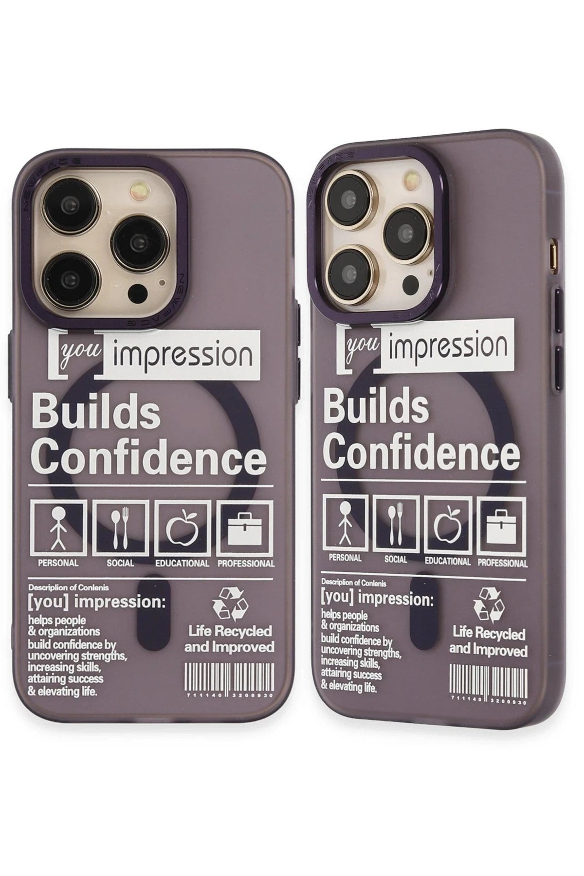Mey İthalat® iPhone 14 Pro Kılıf Apollo Magneticsafe Desenli Kapak - Apollo Mor - 6