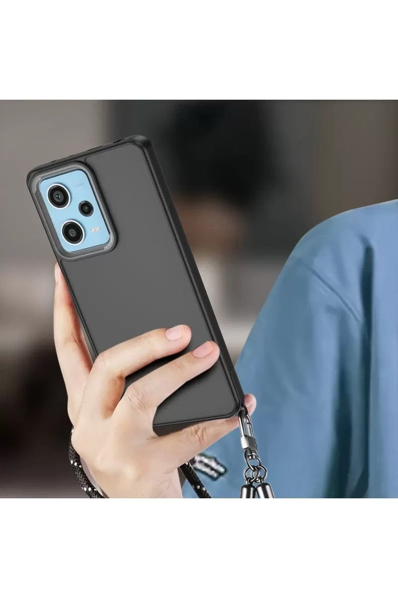 Mey İthalat® Redmi Note 12 4G Kılıf Elegant Kapak - Siyah