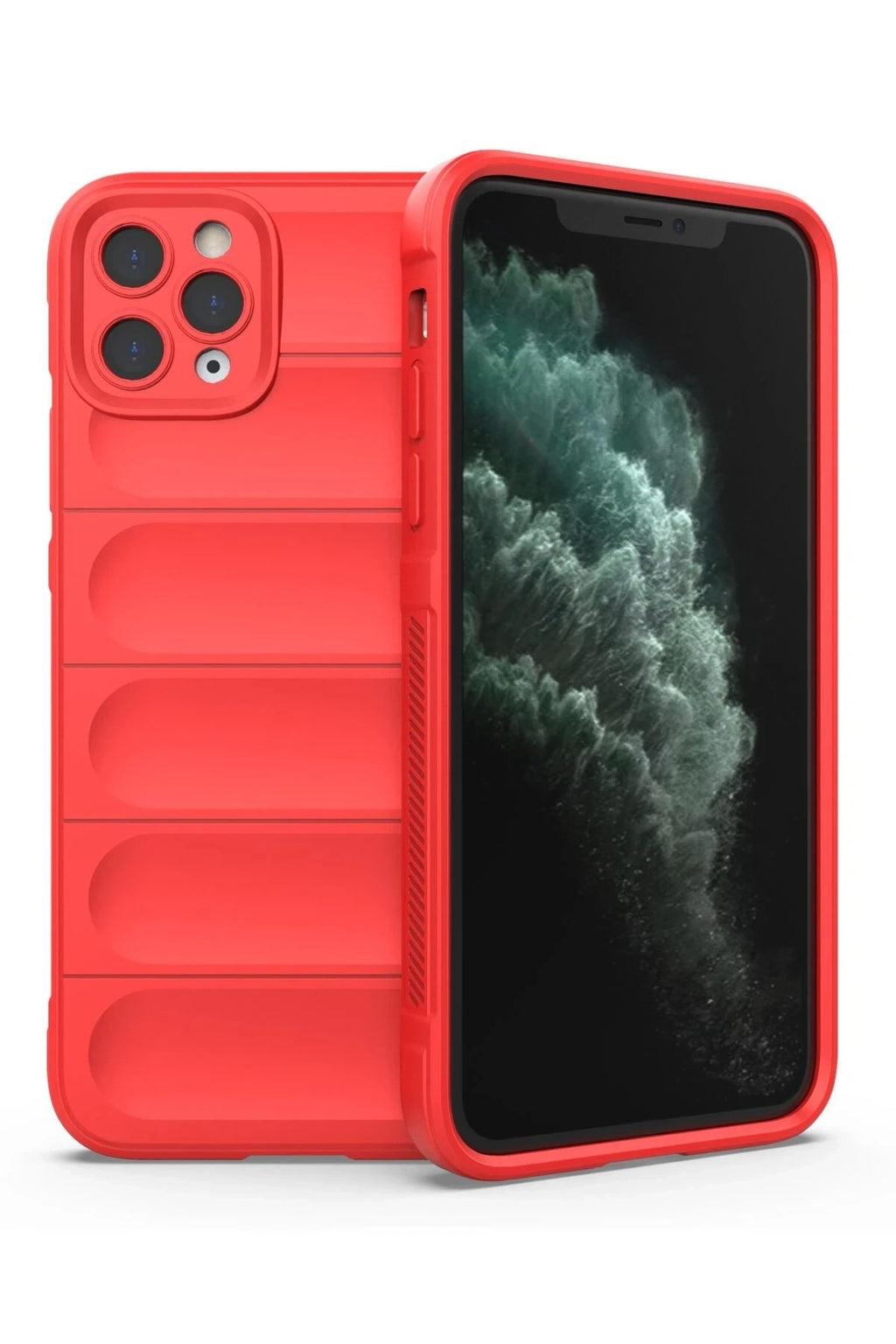 Mey İthalat® iPhone 11 Pro Max Kılıf Optimum Silikon - Kırmızı