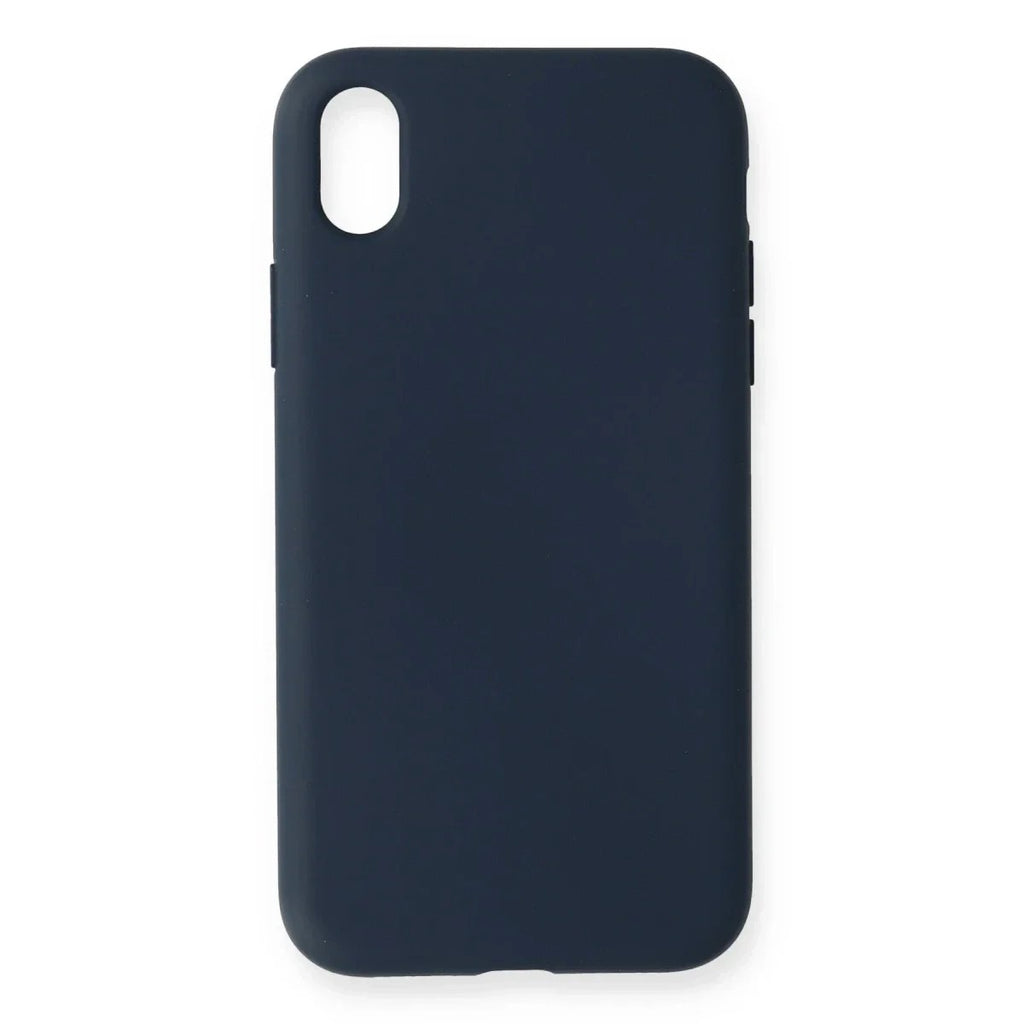 Mey İthalat® iPhone XR Kılıf Nano içi Kadife Silikon - Lacivert