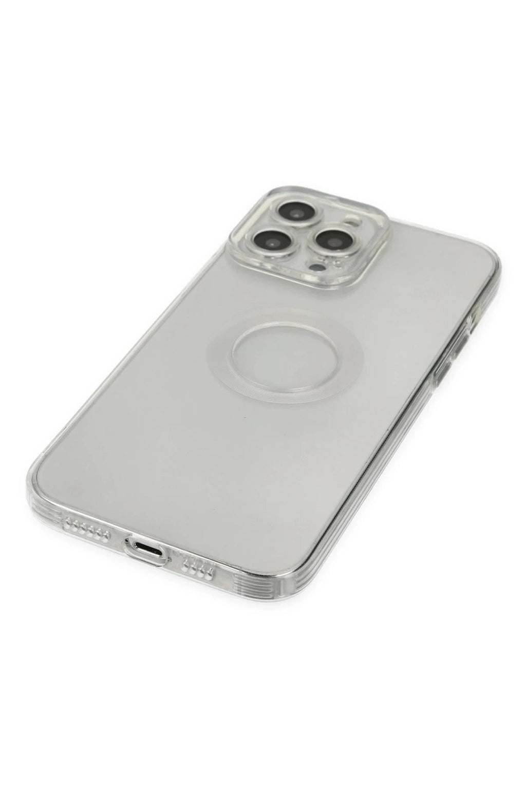 Mey İthalat® iPhone 14 Pro Max Kılıf Santa Lens Silikon - Şeffaf