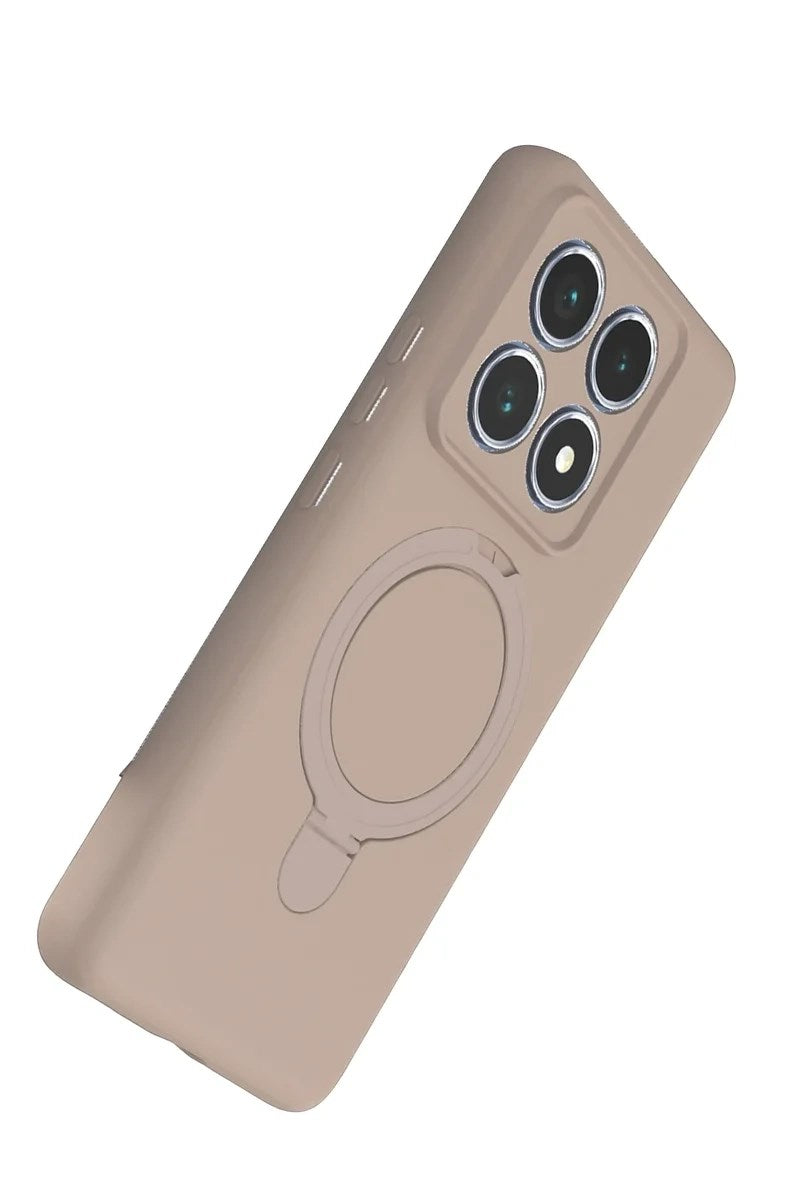 Mey İthalat® Mi 14T Pro Regal Magsafe Standlı Kapak - Çöl Titanyum