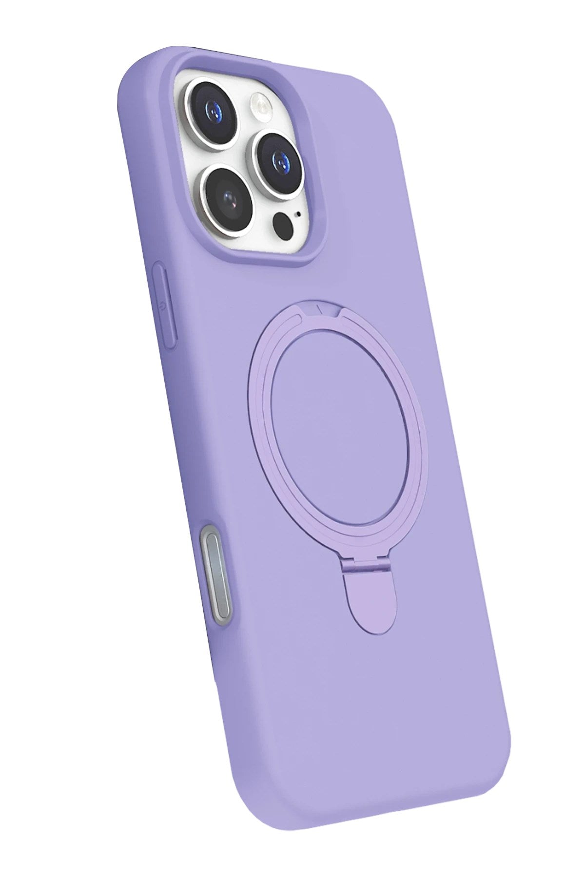Mey İthalat® iPhone 16 Pro Max Regal Magsafe Standlı Kapak - Lila