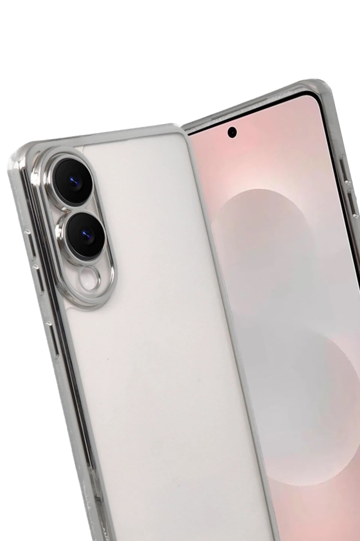 Mey İthalat® Samsung Galaxy S25 Edge Lensli Silikon - Gümüş