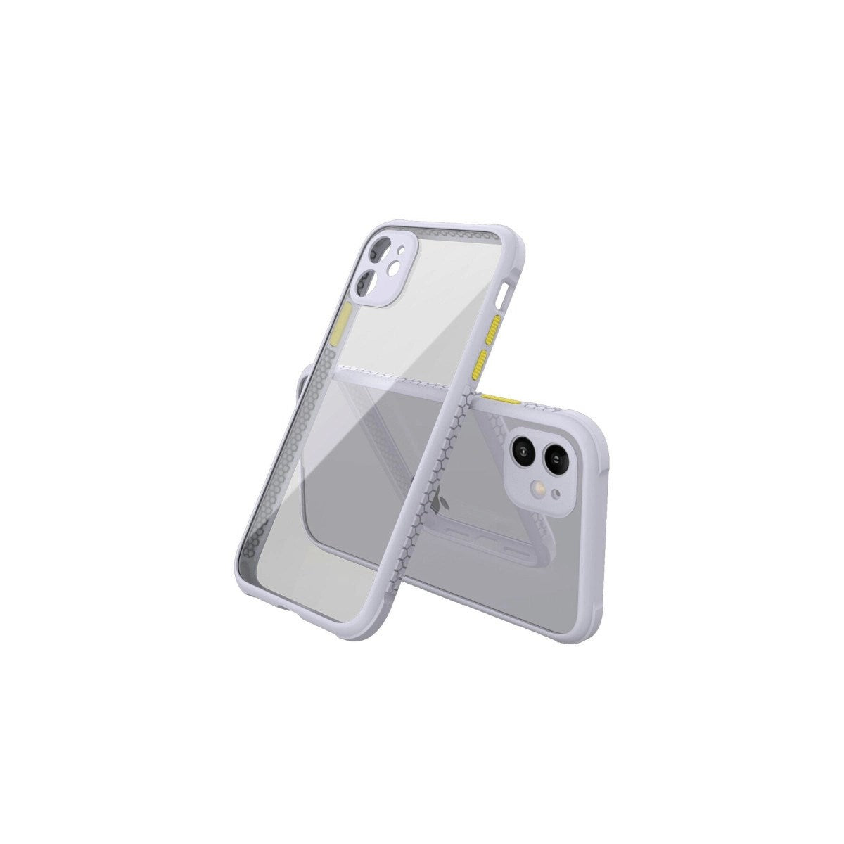 Mey İthalat® iPhone 12 Mini Kılıf Miami Şeffaf Silikon - Lila