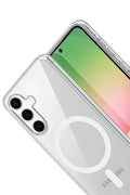 Mey İthalat® Samsung Galaxy A35 5G Combo Sert Şeffaf Magsafe Kapak - Şeffaf