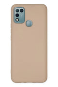 Mey İthalat® İnfinix Hot 10 Play Kılıf Nano içi Kadife Silikon - Pudra
