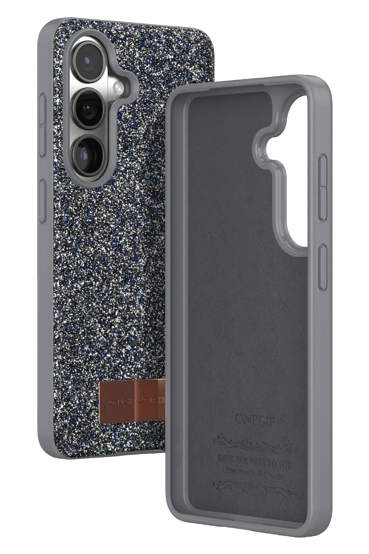 Mey İthalat® Samsung Galaxy S26 Bright Simli Kapak - Gümüş