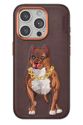 Mey İthalat® iPhone 14 Pro Max Perma Desenli Kapak - Kahverengi