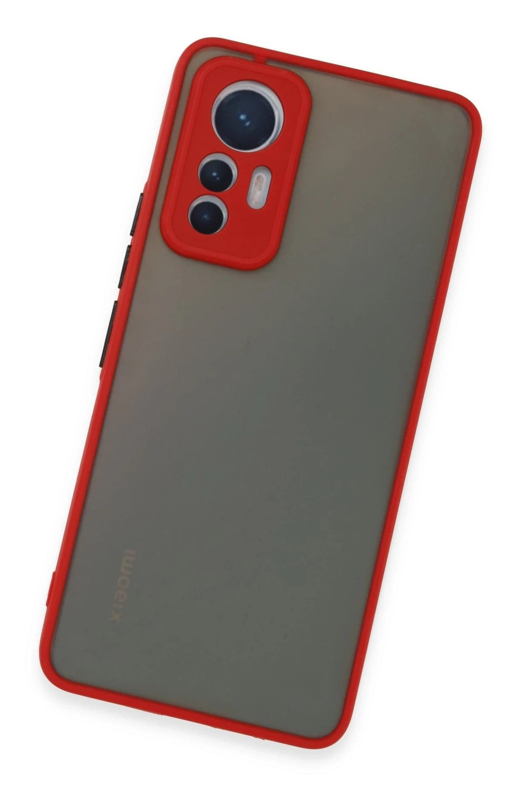 Mey İthalat® Mi 12 Lite Kılıf Montreal Silikon Kapak - Kırmızı