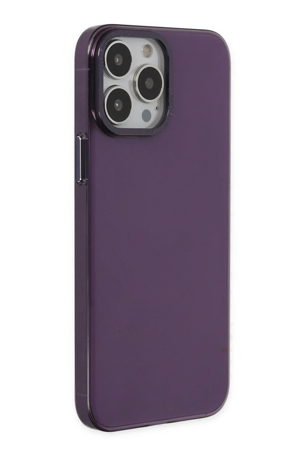 Mey İthalat® iPhone 13 Pro Max Kılıf Anka PC Sert Metal Kapak - Mor