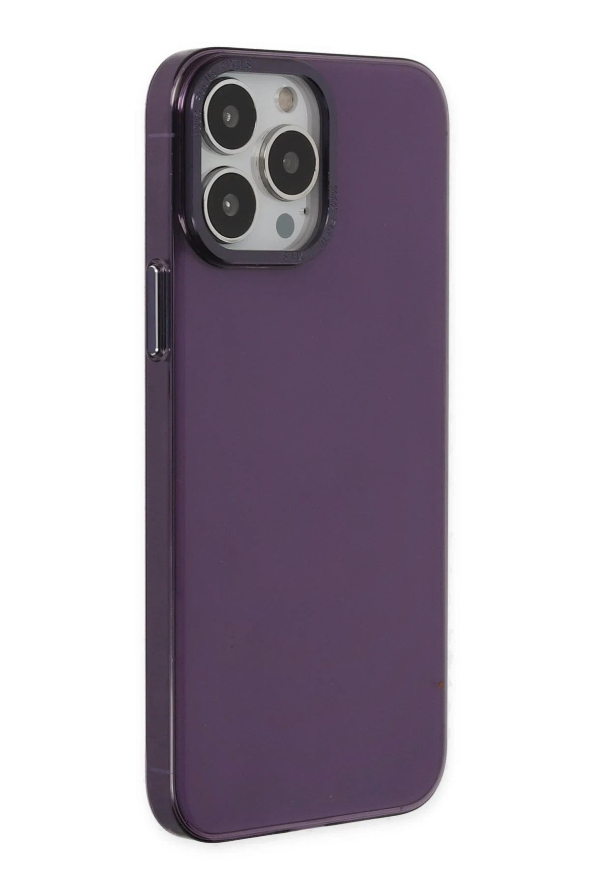 Mey İthalat® iPhone 13 Pro Max Kılıf Anka PC Sert Metal Kapak - Mor