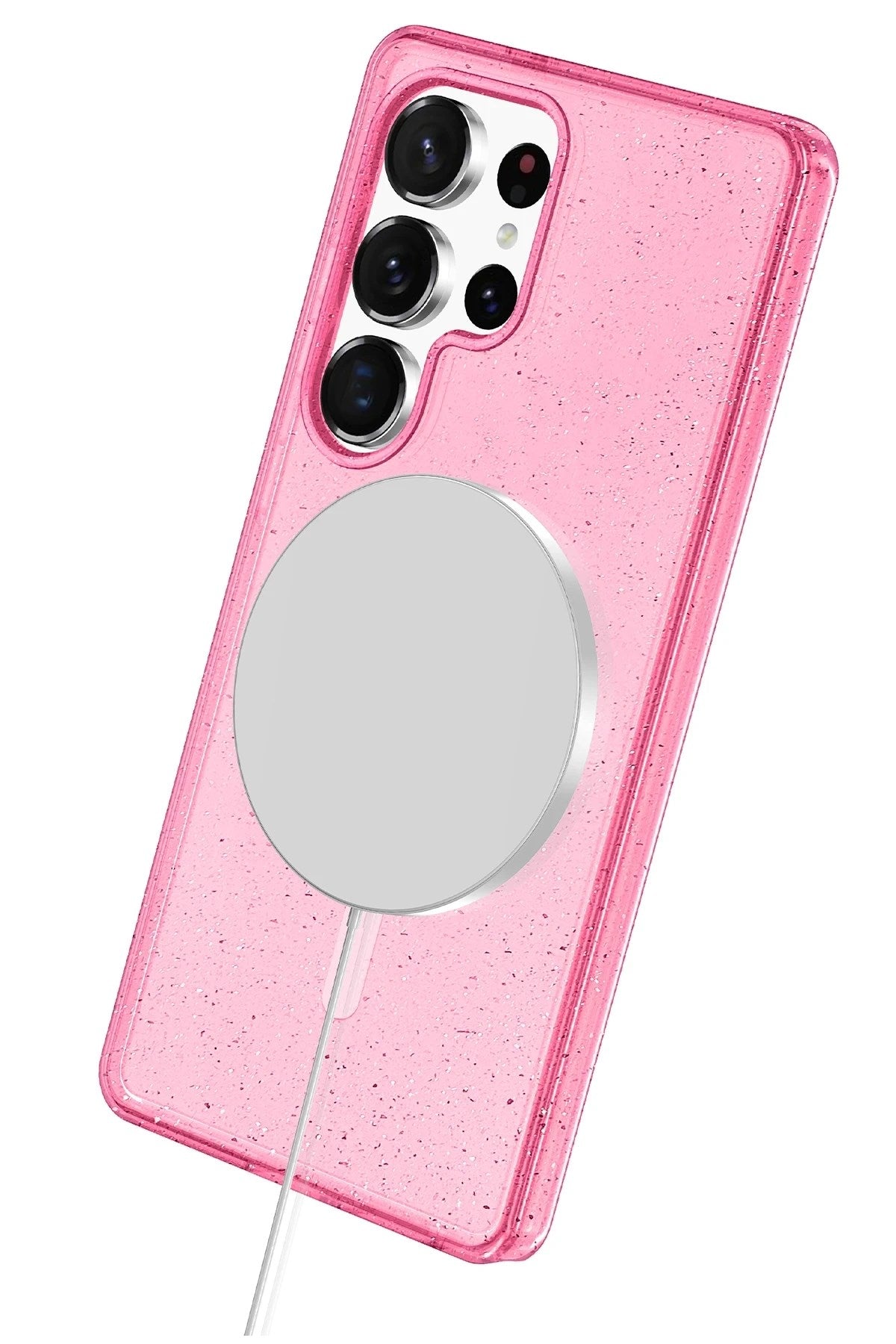 Mey İthalat® Samsung Galaxy S25 Ultra Star Magsafe Kapak - Pembe
