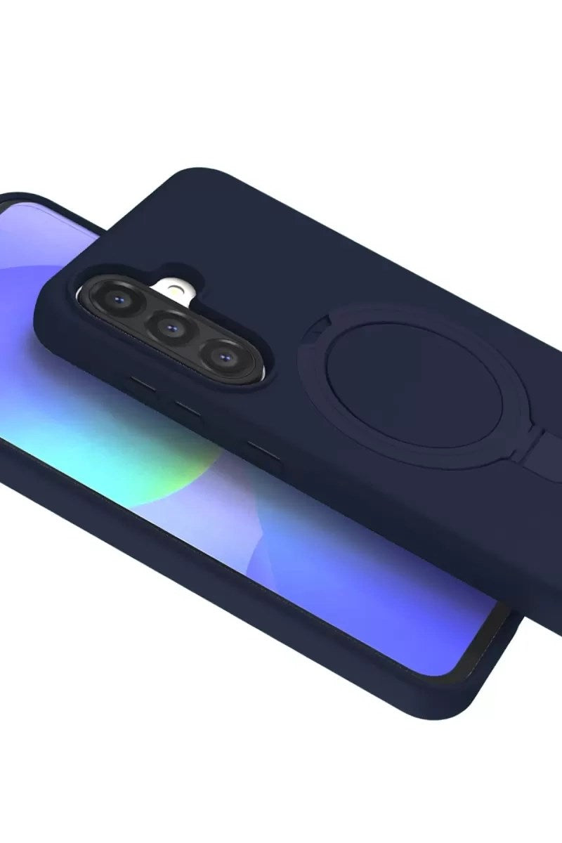 Mey İthalat® Samsung Galaxy A56 Regal Magsafe Standlı Kapak - Lacivert