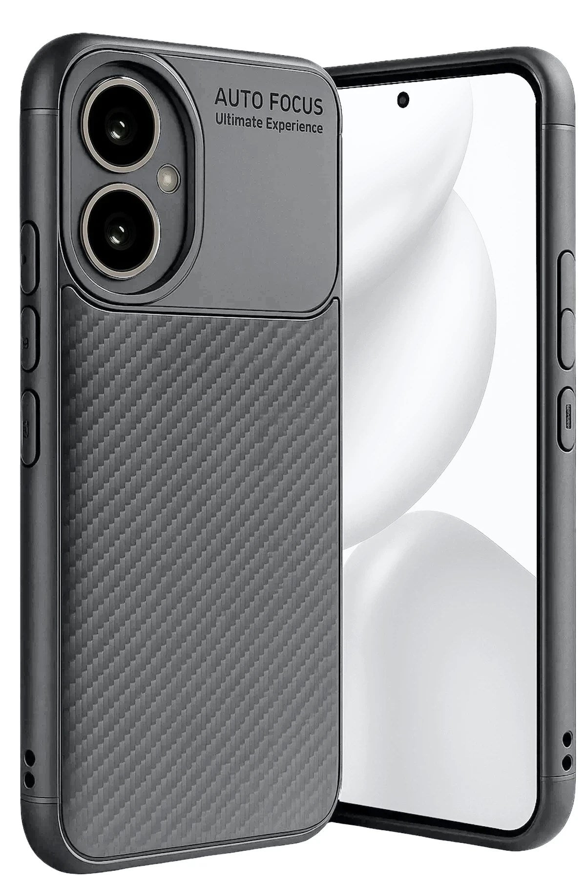 Mey İthalat® Honor 400 Kılıf Auto Focus Karbon Kapak - Gri
