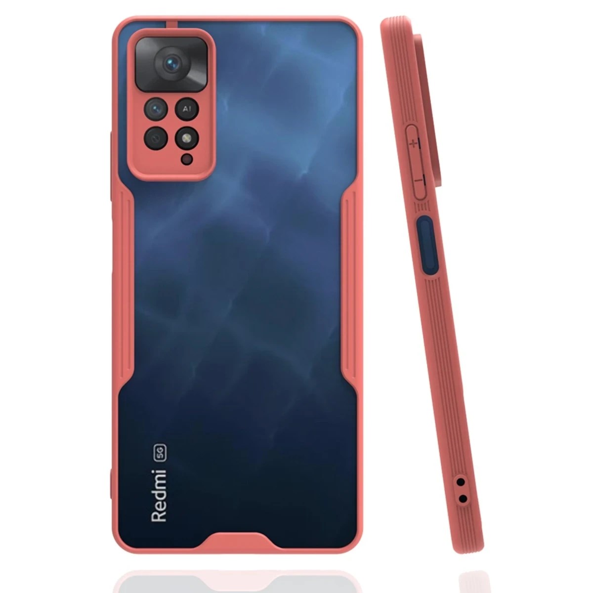 Mey İthalat® Redmi Note 11 Pro Kılıf Platin Silikon - Pembe
