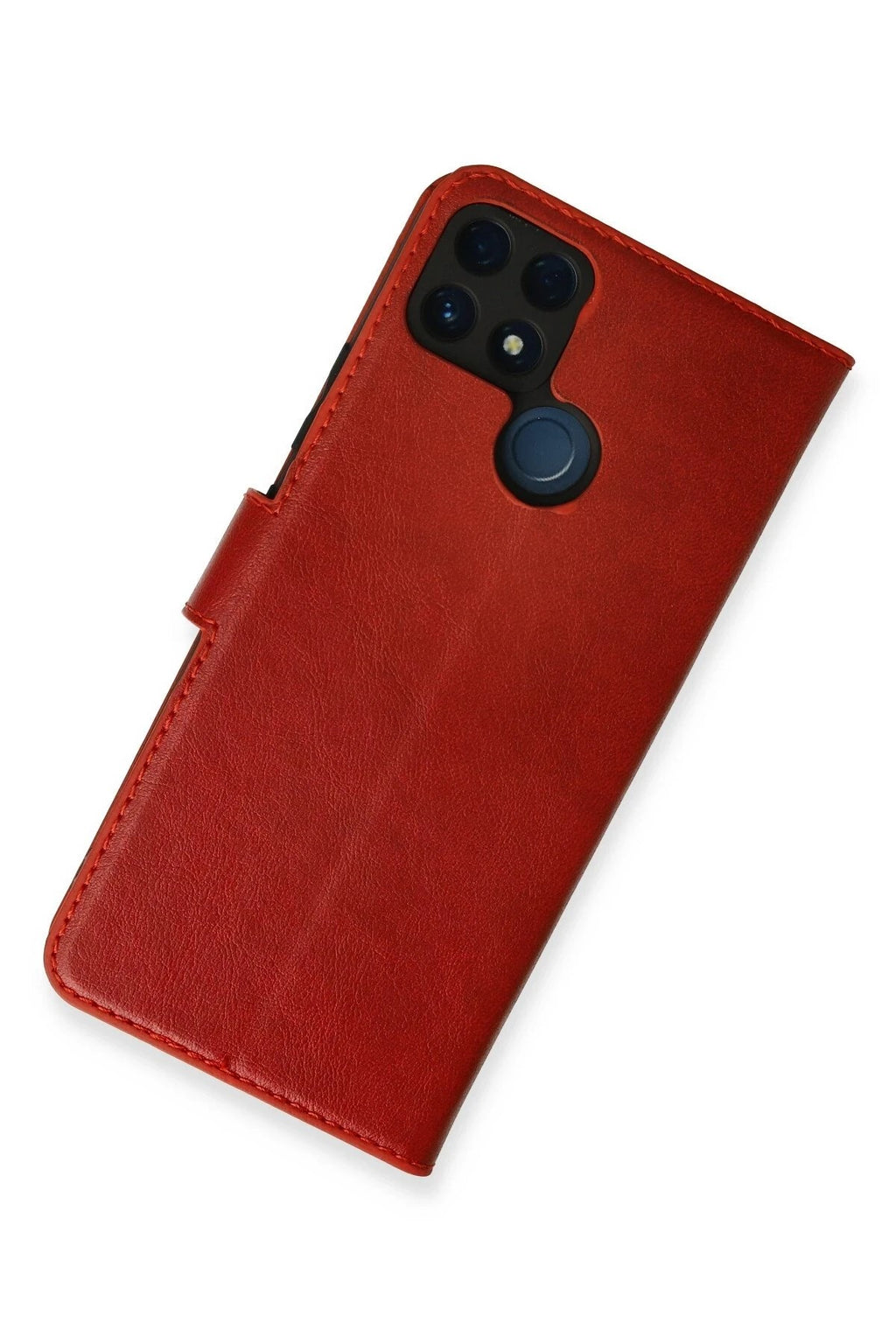 Mey İthalat® Realme C25 Kılıf Trend S Plus Kapaklı Kılıf - Kırmızı