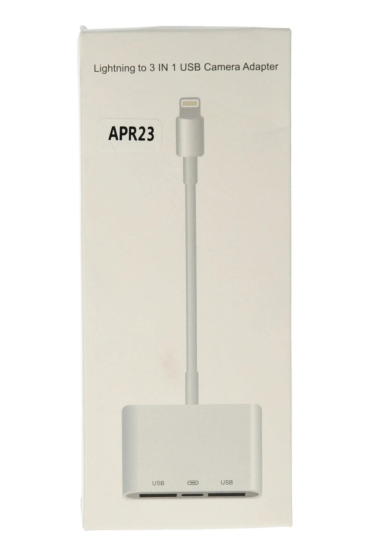Mey İthalat® APR23 Iphone Otg 3in1 - Beyaz